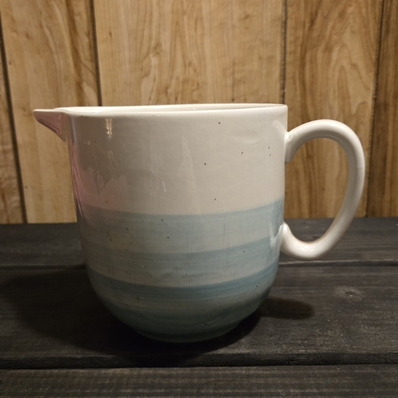 Boston Warehouse Reactive Glaze Pitcher, 44 oz, Aqua - Picture 2 of 6